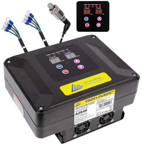 PUMP KONTROLLER INVERTER PRESSOSTAT trådbunden tryckomkopplare automatisk flödesmonitor för inhemska vattenverkspump brunnspump (inverter pumpkontroll 7-2,2 KW 3 x 400 V/3 x 400 V)
