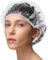 AMSGANK Duschhauben für Damen, 50 Stück Elastische Duschhaube Transparent Haarduschhaube Wasserdichte Duschkappe Geeignet für Salon, Spa, Reise, Hotel, Dusche, Heimgebrauch - 50 cm