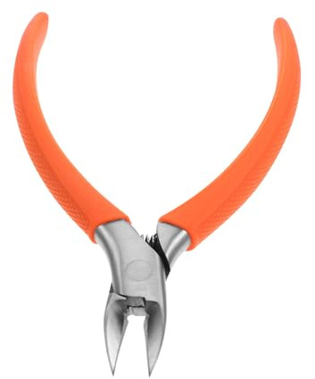 Cortaúñas Naranja de Acero Inoxidable para Piel Muerta y Surcos | Alicate de Uñas Curvado, Recortador para Uñas Pies, Uso Práctico en Cuidado Personal