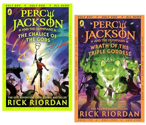 Percy Jackson And The Olympians Series (Book 6&7) by Rick Riordan 2 Books Collection Set (The Chalice of the Gods & Wrath of the Triple Goddess)