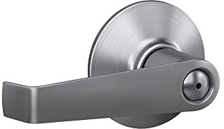 SCHLAGE F40CSVELA626 Commercial Series Elan Door Lever Bed & Bath Privacy Lock, Satin Chrome, Pack of 1