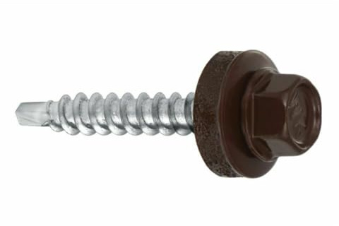 Bohrschrauben 4,8 х 35 mm 250 Stück RAL: 8017 -Schokoladenbraun Trapezblechschrauben - 03130935
