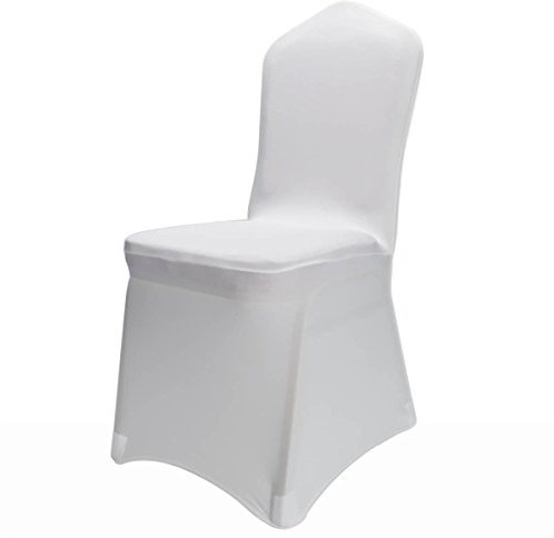 Other 50 White Lycra Spandex Stretch Chair Covers Wedding Anniversary Party Cover Event Dining Banquet Decoration Slipcovers