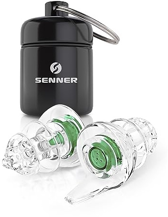 Senner ® KidsPro Plug | Gehörschutz für Kinder oder kleine Gehörgänge und Ohren - Lärmschutz ab 10 Jahren - Ohrstöpsel mit SNR 18 dB - wiederverwendbar, mit Alubehälter