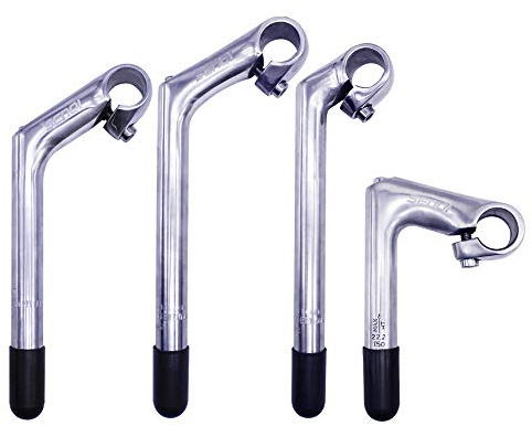 SENQI 22.2 * 25.4mm Electroplating Gooseneck Stem Aluminum Alloy 80 * 220 * 240 Stems With Teeth BSB040(Black)
