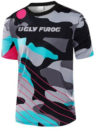 UGLY FROG Sport Cycling Element MX Jersey Enduro Cross Motorrad Motocross/MTB/Mountain Bike Wear Downhill Rundhals Shirt Herren Frühjahr Style X05M