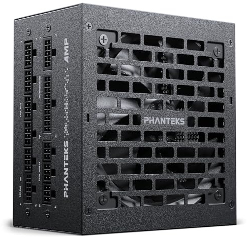 Phanteks AMP GH 750W PC-Netzteil Schwarz, 750 Watt ATX-Netzteil, PCIe 5.1, ATX 3.1 PSU | 80 PLUS Gold, alle Kabel abnehmbar, leise