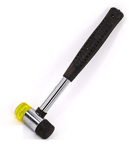 Rubber Mallet Non Slip Handle Double Sided Head 25mm (Rubber and Nylon)