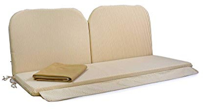 TECNOCUCI Cojín desenfundable para balancín de 3 plazas – 100% Fabricado en Italia – Ideal para Exteriores (Jardines y Patios)