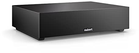 Nubert nuSub XW-800 Slim | Schwarzer Funk-Subwoofer | Lautsprecher für Bass & Effekte | Surround & Action auf höchstem Niveau | Downfiresubwoofer mit Aktiv-Technik | Box mit 250 Watt | Flachsubwoofer