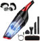 Audewdirect Handheld Vacuum Cleaner, Cordless Handheld Vacuum Cleaner 7000PA Bagless Cleaner Wet/Dry Cordless Vacuum Cleaner Quick Charge with 2 Washable Filters for Home & Car Cleaning