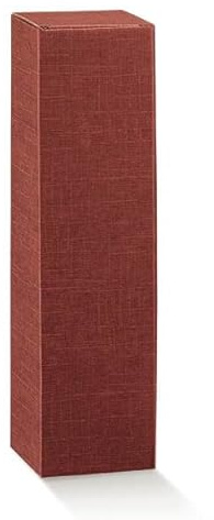10 scatole per 1 bottiglia vino bordeaux modello bordolese, borgognotta robuste strenne natalizie cartone accoppiato cm.9 x 9 x 34 h