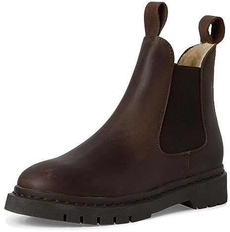 Tamaris Bottes plates pour femme, marron, 39 EU