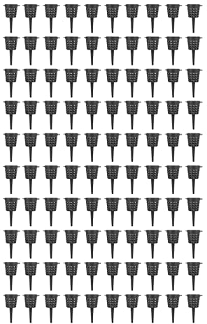 Pssopp 100Pcs Bonsai Fertilizer Baskets, Mini Automatic Portable Fertilizer Mesh Baskets for All Types of Granular Fertilizer