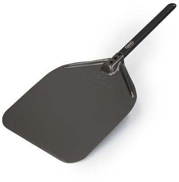 Gino D'Acampo 12 Smooth Pizza Peel: Effortlessly Slide, Rotate, and Retrieve Pizzas with This Professional-Grade Perforated Pizza Paddle - Essential Tool for Perfect Homemade Pizzas