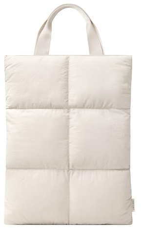 Comfyable Puffy Laptop Sleeve 15 16 Inch, Quilted Puffer Laptop Carrying Case with Handle, Pillow Case Compatible for MacBook Air 15 M4 2025 & MacBook Pro 16 2024, Puff Cover