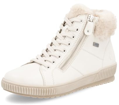 Remonte Bottines classiques pour femmes D0780, Femmes Bottines, chaussant amovible, déperlant, remonteTEX, Blanc 80, 40 EU