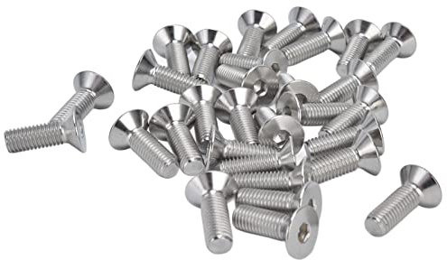 Risegun Innensechskantschrauben, M10, 10 mm, A2-Edelstahl, Senkkopfschrauben für Industrie-Befestigungselemente, M10 x 30, 30 Stück, 30 Stück