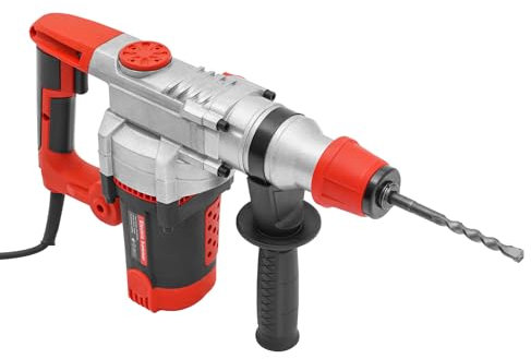 Perceuse Percussion,220V Marteau de Forage Sds Plus Perceuse à Percussion à Percussion Ensemble 2200W Perceuse à Impact 6 Forets,Forage Pour Ciment, Murs et Sols
