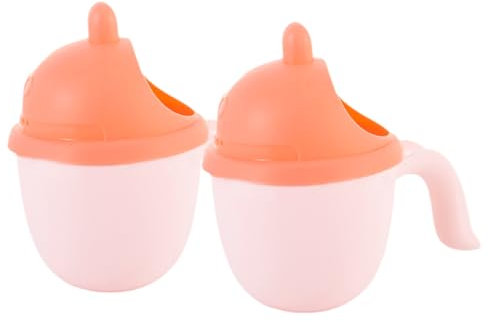 WESIEVYA Badetasse Zum Haare Waschen Duschlöffel Mit Cartoon-Design Leicht Zu Greifen Reinigen Für Babys Und Kleinkinder