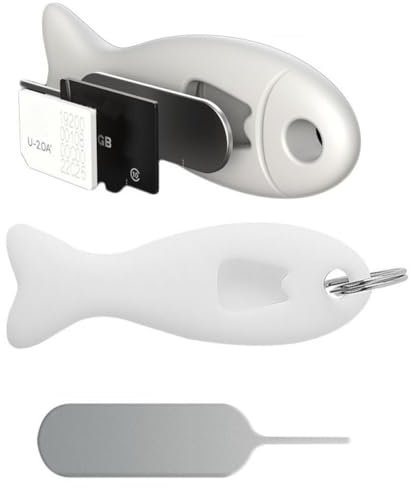 Loss-proof SIM Card Ejection Pin Open Needle Universal Mobile Phone SIM Card Storage Case Ejector Tool Key Ring Pendant