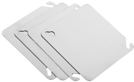 OSALADI 4pezzi Copertura Per Scatola Elettrica in Metallo Coperchio Vuoto Per Scatola Di Derivazione Copertura Di Ricambio Per Di Giunzione Installazione Senza Sforzo Per Diverse Applicazi