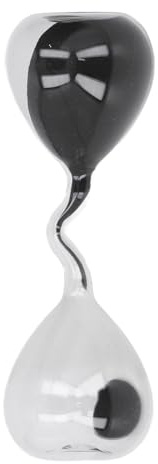 Clessidra Decorativa per la Sabbia, 2,36x7,09 Pollici Clessidra in Vetro Innovativa Clessidra Decorativa per la Sabbia per la Decorazione del Desktop di Ufficio Domestico,