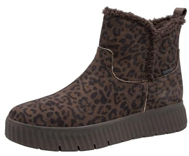 Tamaris dam 8-86422-45 stövletter, Mörk leopard, 40 EU