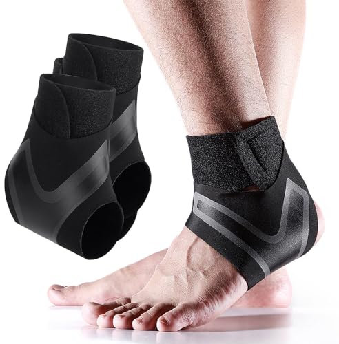 XFSRG 2 Pezzi Fascia per Fascite Plantare Caviglia e Piede Traspirante Flessibile Benda per Ridurre il Dolore da Fascite Plantare con Fissaggio Sicuro e Massima Libertà di Movimento (L)