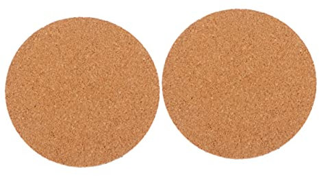 SEWOART Sottobicchiere in Sughero Naturale Tappetino per Piante da Giardino 2 Pezzi Sottobicchiere per Vasi da Fiori Anti-scioglie Interni Ed Esterni