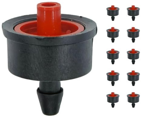 IBRIQO® Gotero Autocompensante 4,1 L/h – Manguera 16mm | Pack 10 | Riego por Goteo, Jardín, Plantas, Terraza, Aspersores, Nebulizadores, Difusores