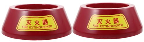Lurrose 2 Piezas Soporte Para Extintor De Coche Soporte Para Extintor De Suelo Al Aire Soporte De Extintor Doméstico Etiquetas Extintor De Incendios En Casa El Plastico