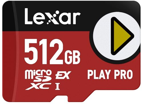 Lexar Play Pro Microsdxc 512 GB UhS-I Classe 3 (Lexar Play Pro Micro SD Card 512GB)