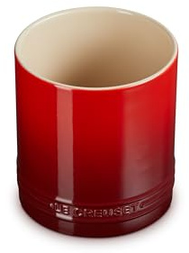 Le Creuset Tarro para utensilios Signature de gres, Cerise