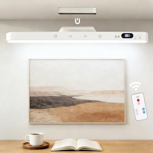 Bumabery Luce LED Sottopensile Cucina Luci, Armadio Lampada Sensore Movimento, USB Ricaricabile Magnetica Lampada, Luce Sottopensile Dimmerabile Lampada per Cucina, Guardaroba, Scale, Camere da Letto