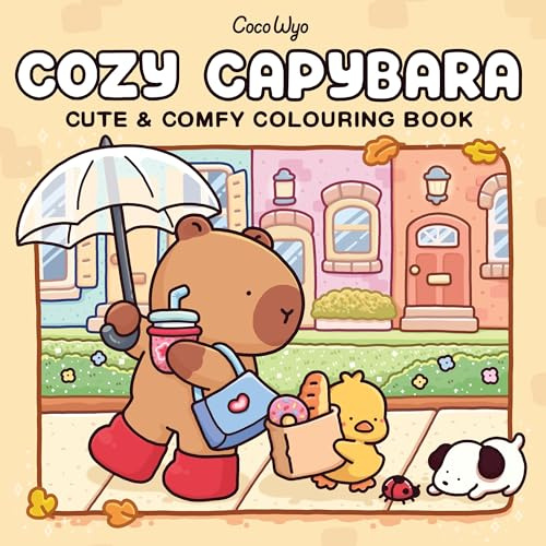 Cozy Capybara: A relaxing, comfy colouring book from the international Number One bestselling author (Coco Wyo)