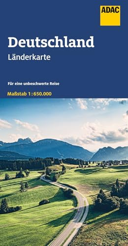ADAC Länderkarte Deutschland 1:650.000: Straßenkarte und Autokarte