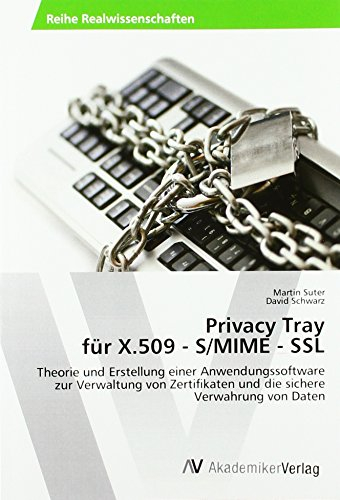 Privacy Tray für X.509 - S/MIME - SSL: Theorie und Erstellung einer Anwendungssoftware zur Verwaltung von Zertifikaten und die sichere Verwahrung von Daten