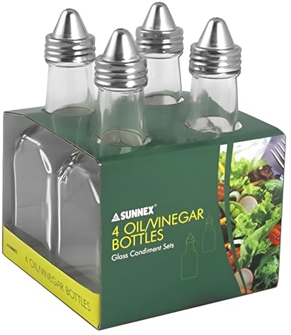 Zodiac Glass Oil/Vinegar Bottles (Pack of 4)