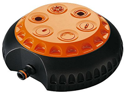 Claber 8654 Multifunctional Water Sprinkler Acrylonitrile Butadiene Styrene (ABS) Black, Orange Water Sprinkler – Water Sprinklers (192 mm, 190 mm, 76.5 mm, 282 g, 250 mm, 260 mm)