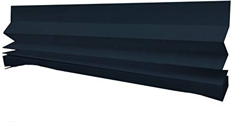 Temposhade Thermal Blackout Temporary Blinds - 6 Pack (110g sqm) | 91.4cm Wider Blind, Easy Stick Up & No Screws | Home Temporary Paper Pleated Blind | Black