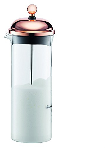 Bodum CHAMBORD Milchschäumer (Manuelles Aufschäumen, 0,15 liters) Kupfer, 11653-18, Rich Copper
