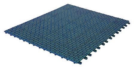 ONEK Piastrelle Flessibili in Plastica 55,5 x 55,5 cm da Interno, Esterno e Giardino, Blu, Drenanti e Autobloccanti Pezzi 4