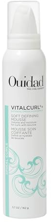 Ouidad VitalCurl+ Curl Defining Mousse, Lightweight Hair Foam, Styler for Soft, Touchable Hold, Adds Shine, Bounce & Volume, For Spiral Curls