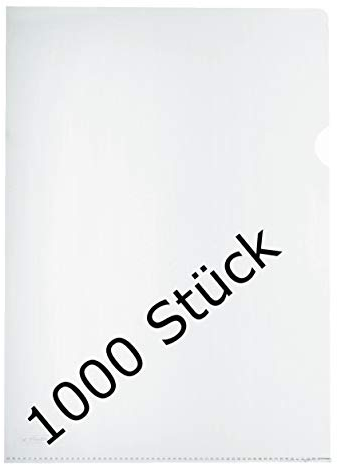 Herlitz 10843746 Aktenhülle A4 Standard, PP, 0,11 mm, transparent glasklar 100er Packung (A4, glasklar, 10)
