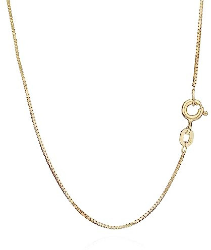 NKlaus 34cm Venezianerkette 585 Gelbgold 14 Karat elegante Halskette filigrante Breite 0,7mm Collier 1,35g federleicht 9346