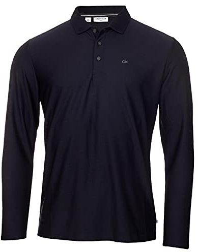 Calvin Klein Hommes Manches Longues Central Light Polo de Golf