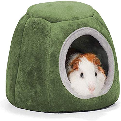 Meerschweinchen-Bett, Meerschweinchen-Spielzeug, Hamsterkäfig, Spielzeug für Meerschweinchen, Kleintiere (20 x 16 cm, Höhleneingang Durchmesser 10 cm)