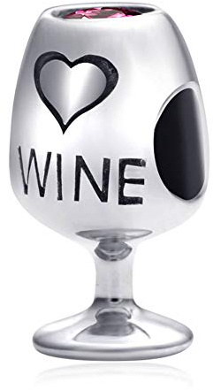 Me gustan los charms de café y bebida, 925 taza de café de plata esterlina, copa de vino, cubo de hielo de champán, cuentas de piña, para pulseras de verano europeas, regalos para la familia/amigos