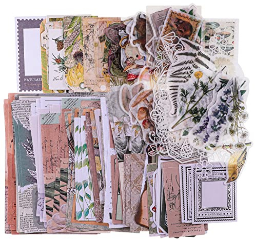 SUSSURRO 260Pcs Vintage Scrapbooking Stickers Aesthetic Journaling Supplies